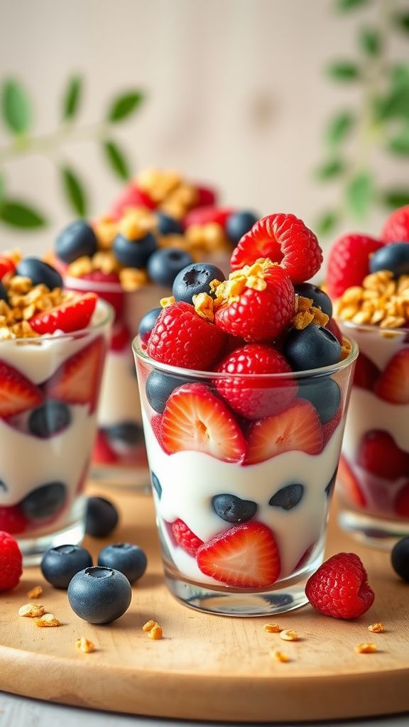 Blitzing Berry Parfait Cups  