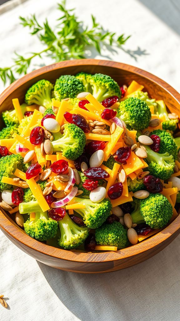 Broccoli and Cheddar Salad