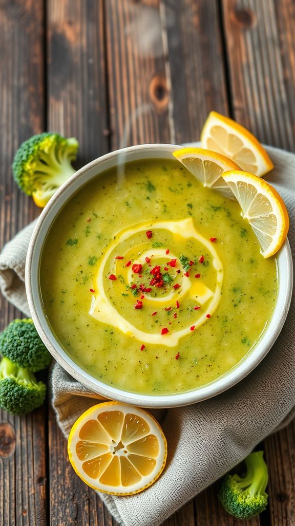 Broccoli Cheddar Soup with a Twist