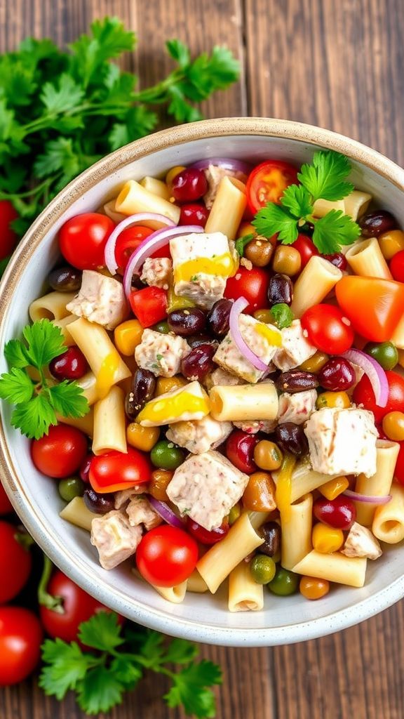 Budget Tuna and Bean Pasta Salad