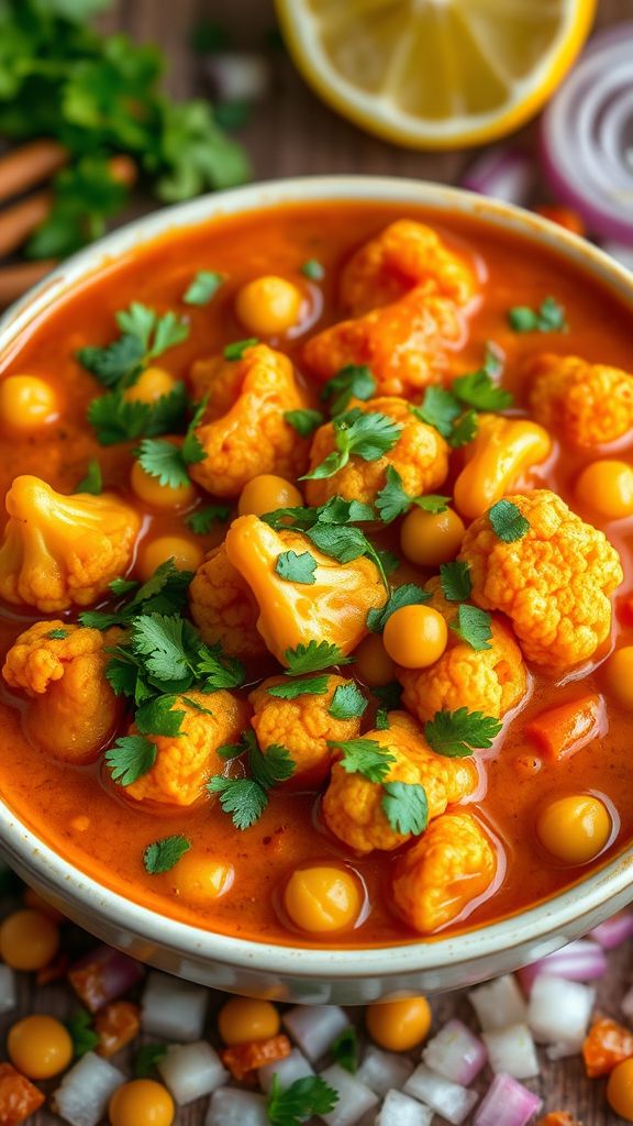 Buffalo Cauliflower and Chickpea Stew