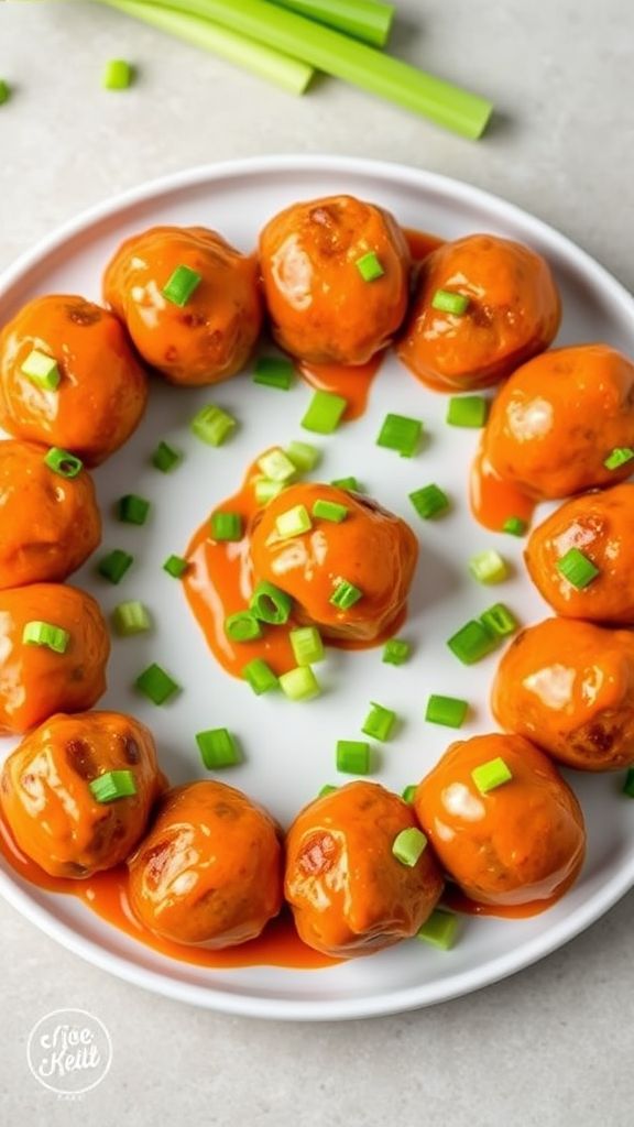 Buffalo Chicken Keto Meatballs