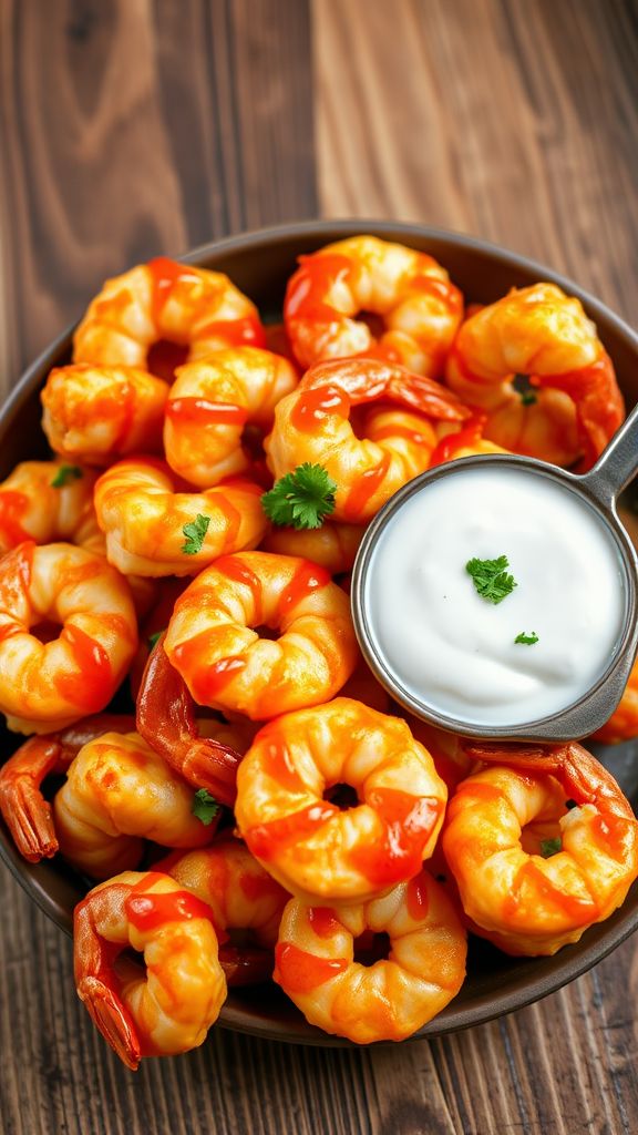 Buffalo Shrimp with Ranch Dip