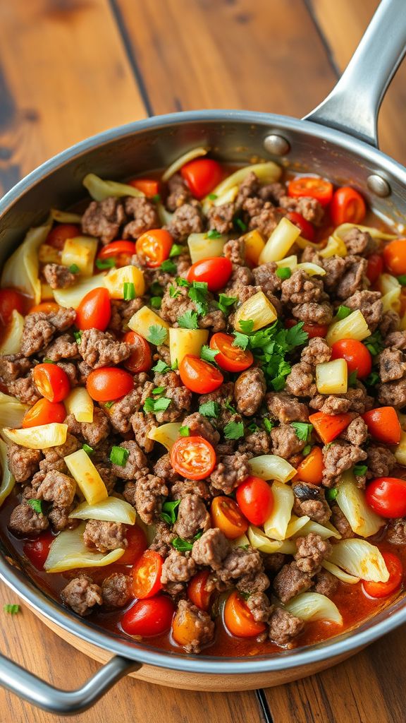 Cabbage and Beef Skillet  