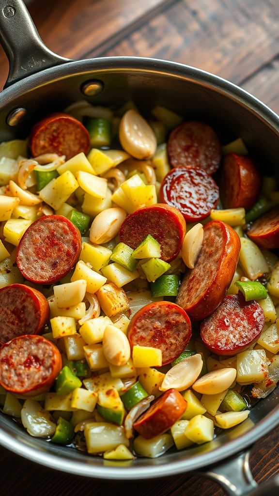 Cabbage and Sausage Skillet