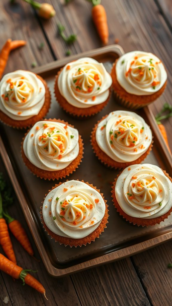 Cabbage Patch Carrot Cupcakes  