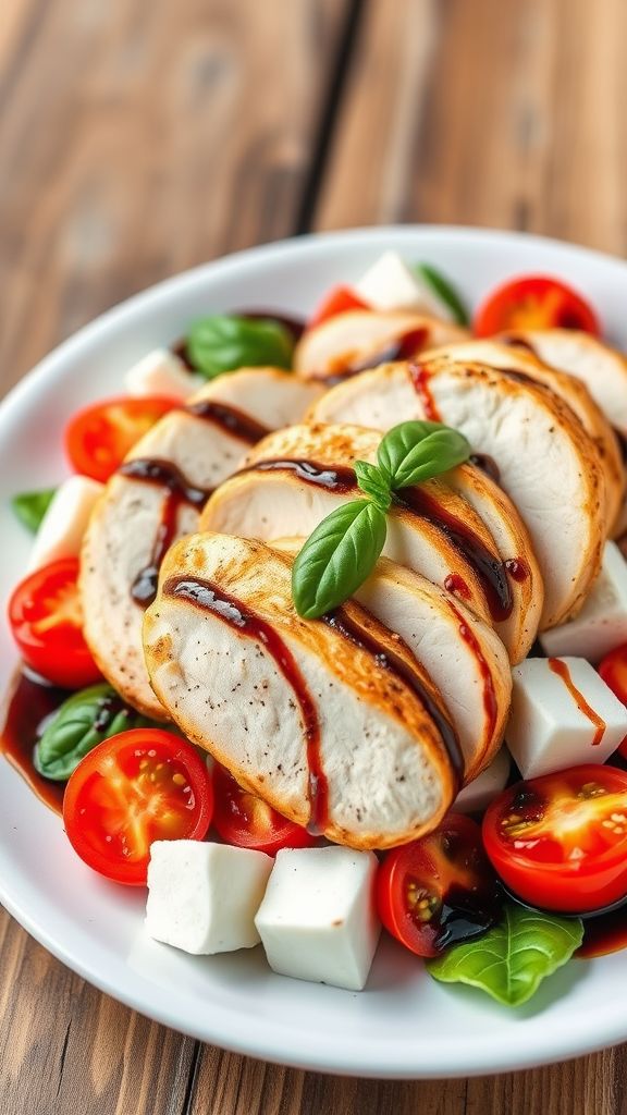 Caprese Salad with Grilled Chicken