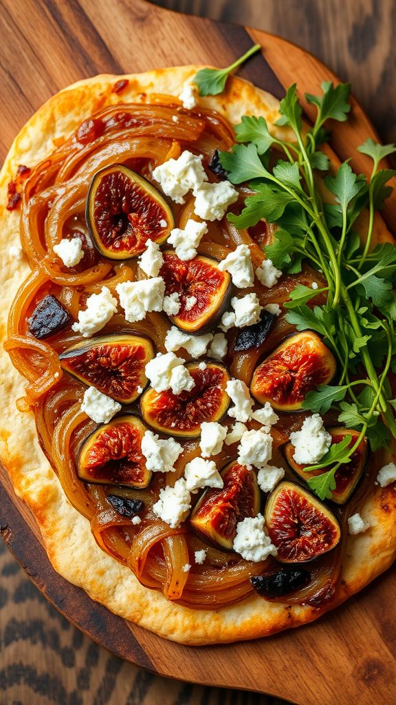 Caramelized Onion and Fig Flatbreads