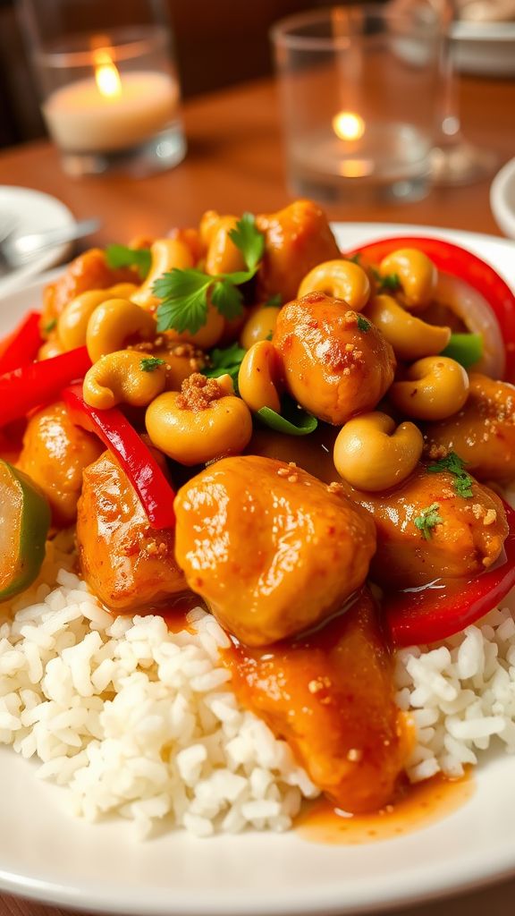 Cashew Chicken with Bell Peppers