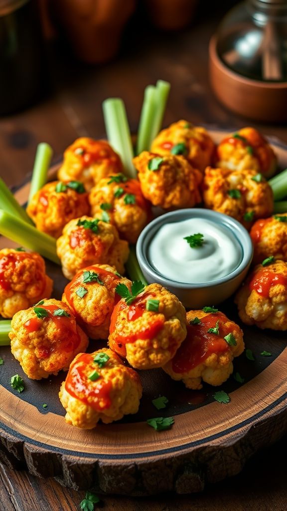 Cauliflower Buffalo Bites