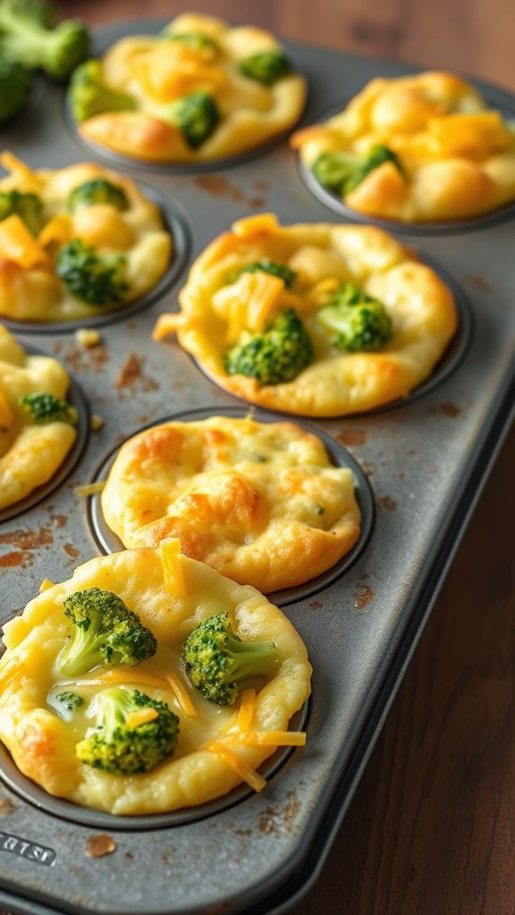 Cheddar and Broccoli Egg Cups