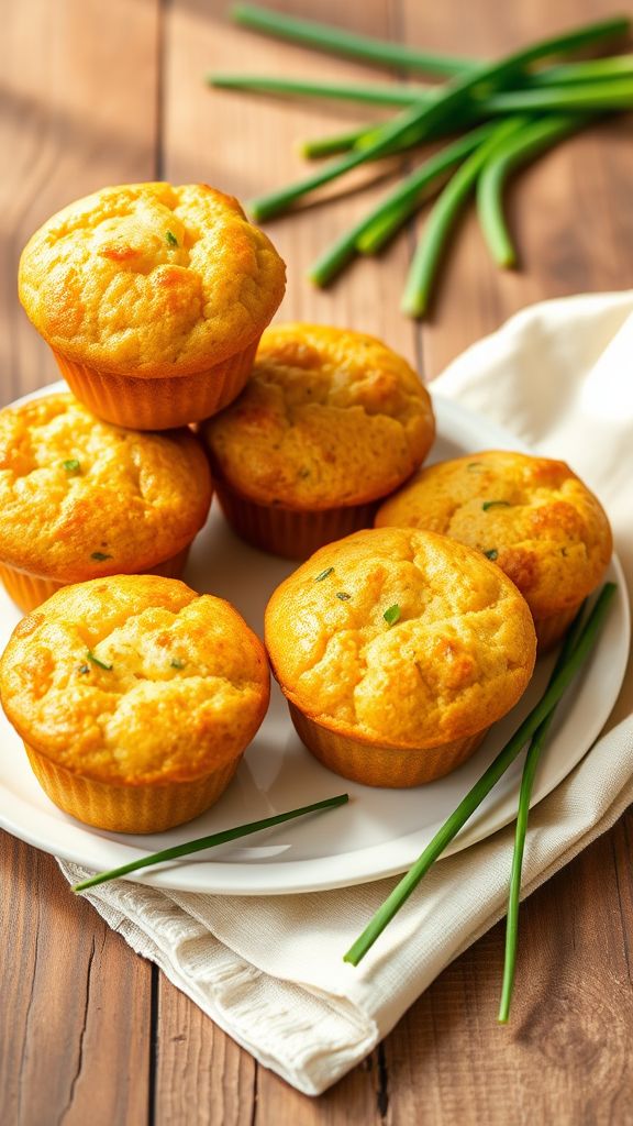 Cheddar and Chive Savory Muffins