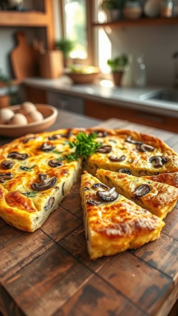 Cheese and Mushroom Frittata