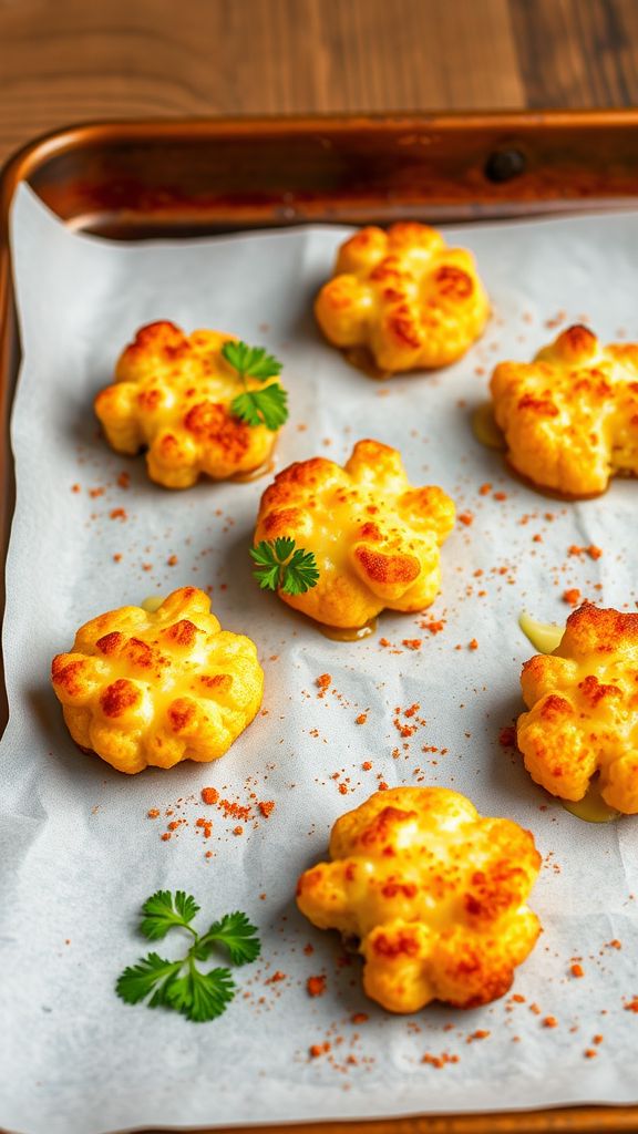 Cheesy Cauliflower Bites