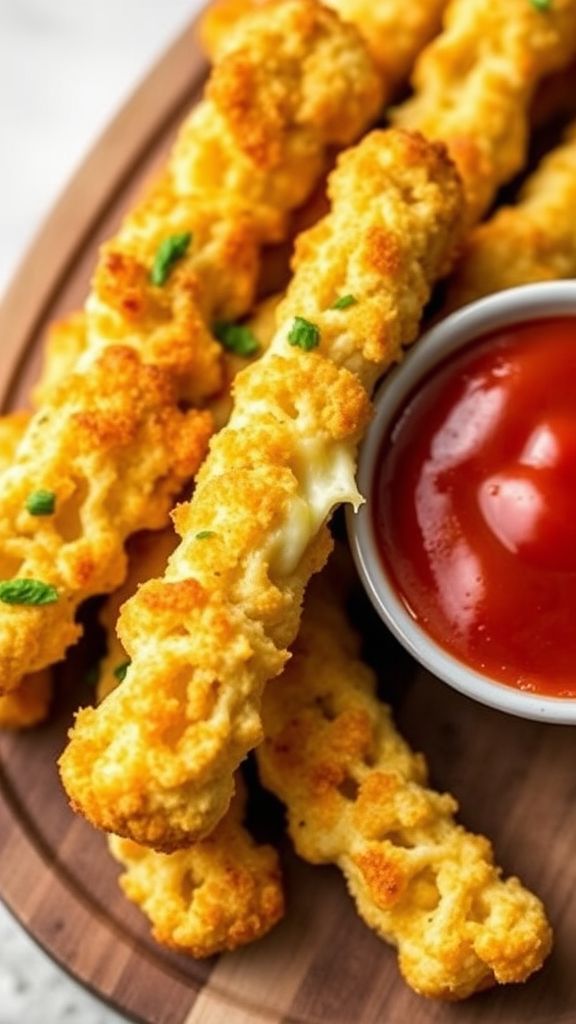 Cheesy Cauliflower Breadsticks  