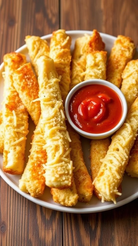 Cheesy Cauliflower Breadsticks  