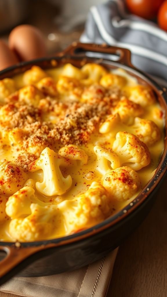 Cheesy Cauliflower Gratin