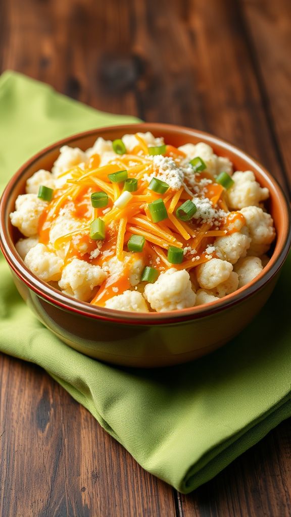 Cheesy Cauliflower Rice Bowls