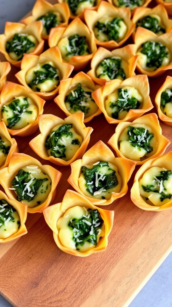 Cheesy Spinach Dip Bites