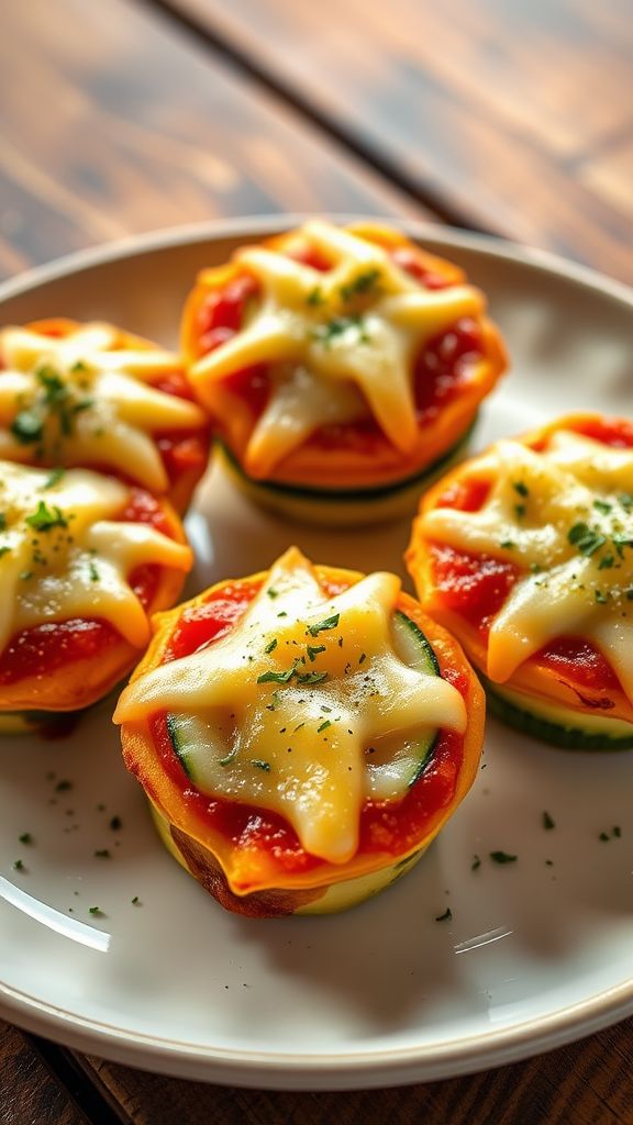 Cheesy Zucchini Lasagna Cups