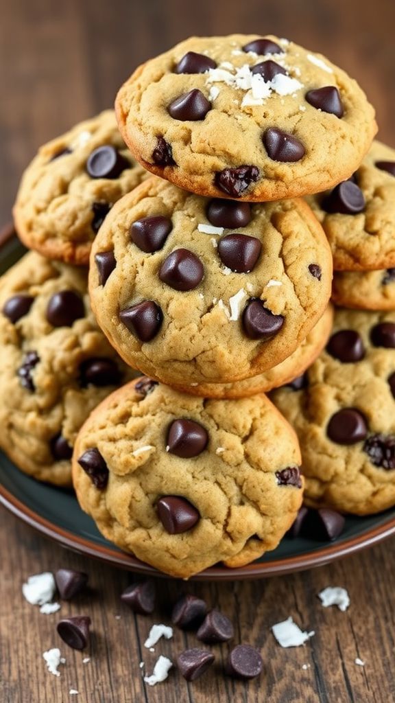 Chewy Coconut Flour Keto Chocolate Chip Cookies