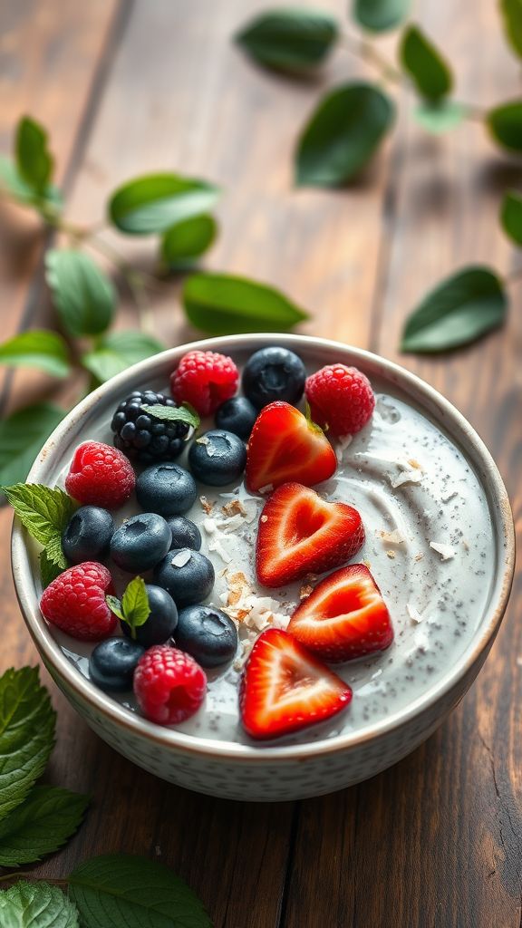 Chia Seed Pudding with Berries