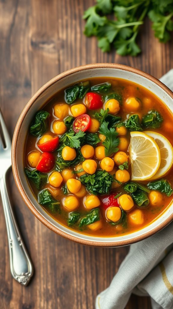 Chickpea and Kale Stew  