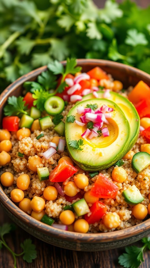 Chickpea and Quinoa Power Bowl  