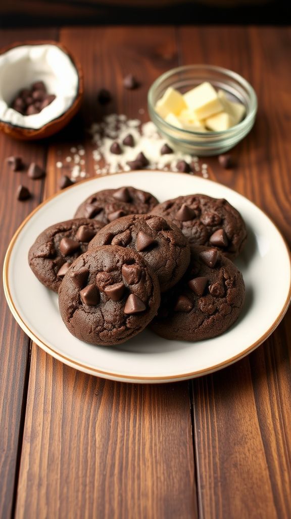 Chocolate Almond Flour Cookies  