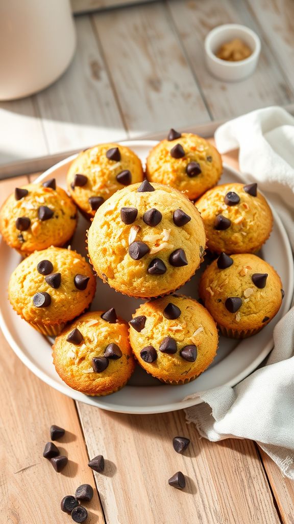 Chocolate Chip Coconut Muffins