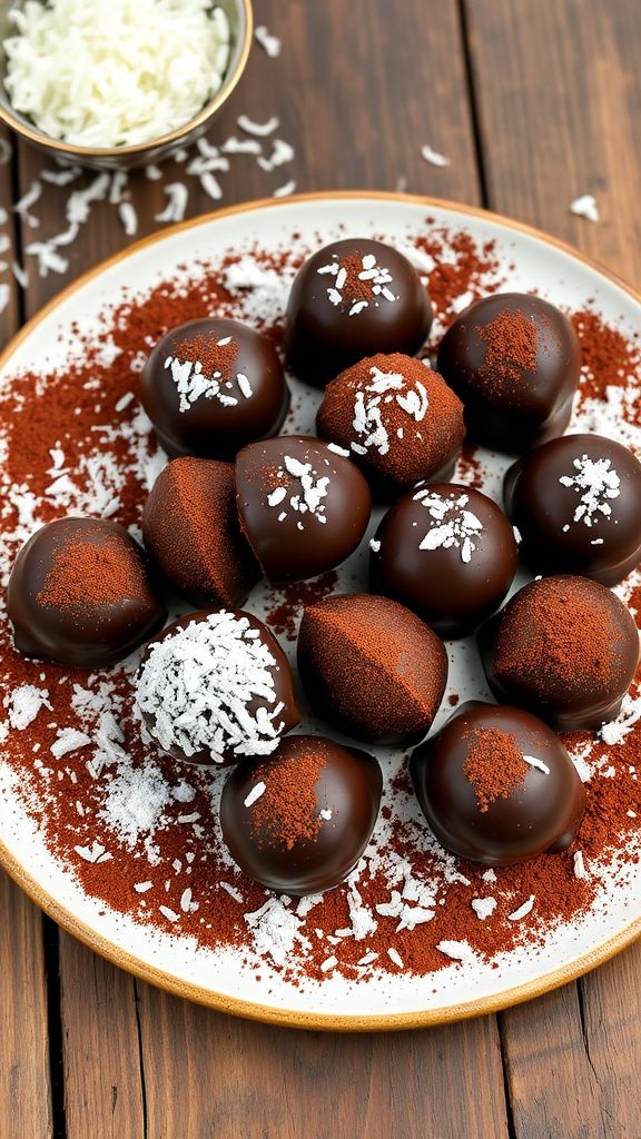 Chocolate Coconut Truffles  