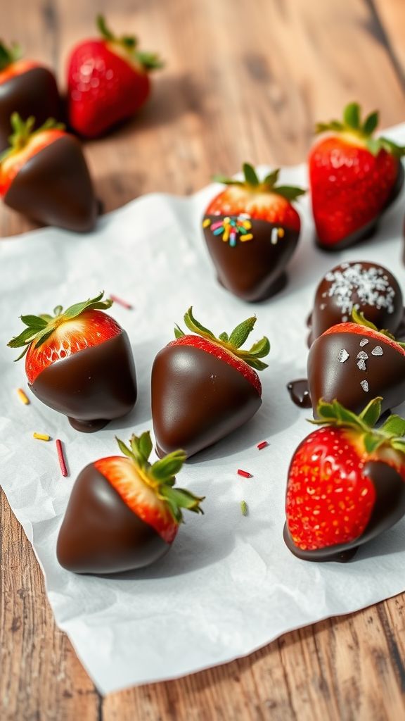 Chocolate-Dipped Strawberry Bites