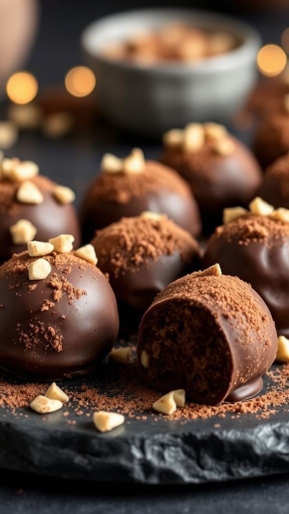 Chocolate Hazelnut Keto Truffles  