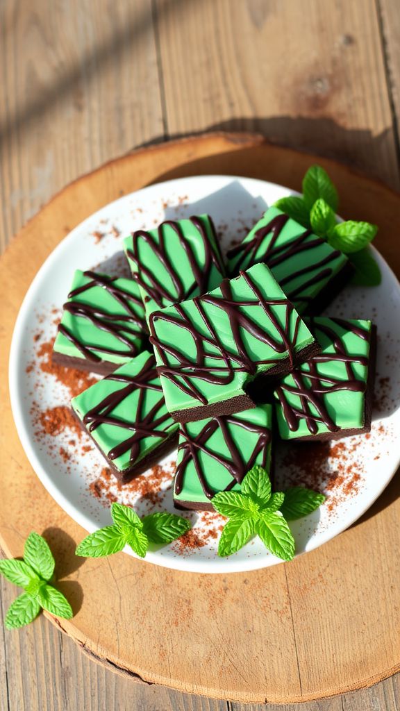 Chocolate Mint Cookie Bars  