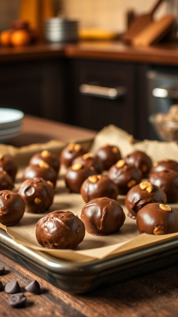 Chocolate Peanut Butter Protein Bliss Bites  