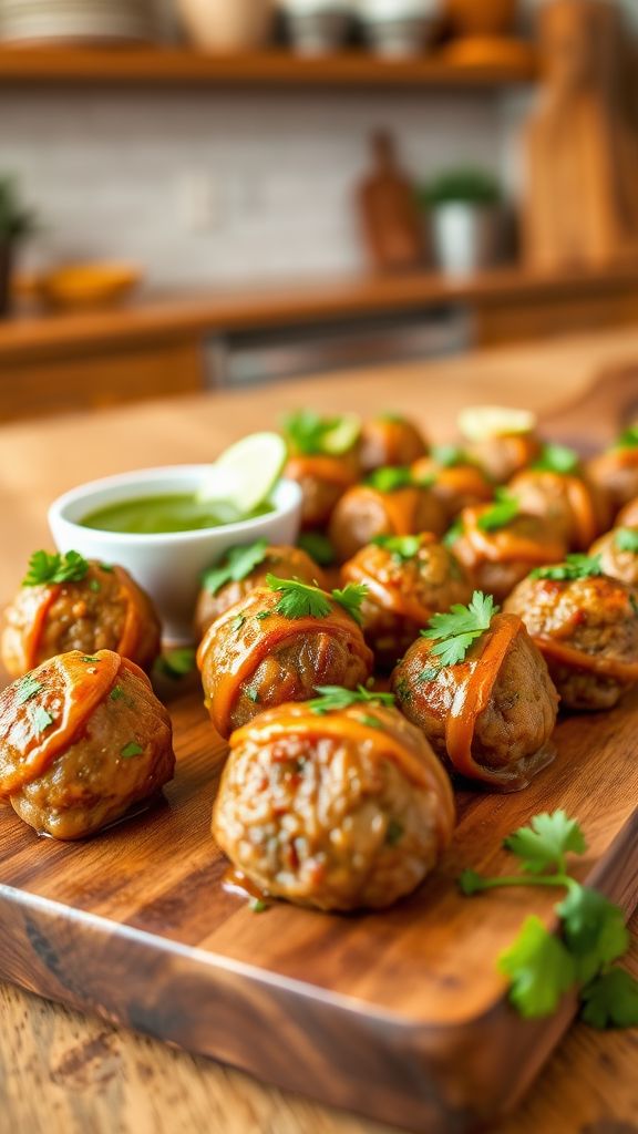 Cilantro Lime Beef Meatballs