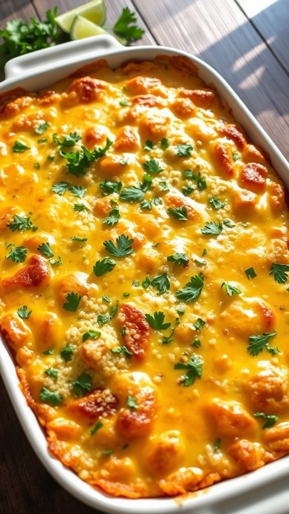 Cilantro Lime Chicken Breakfast Bake  