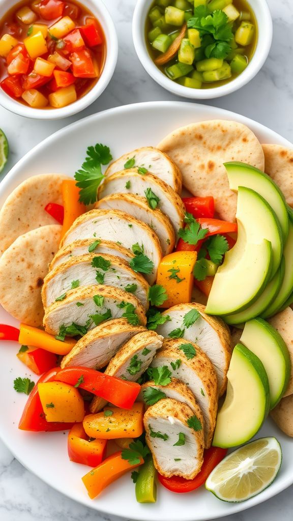 Cilantro-Lime Chicken Fajitas  