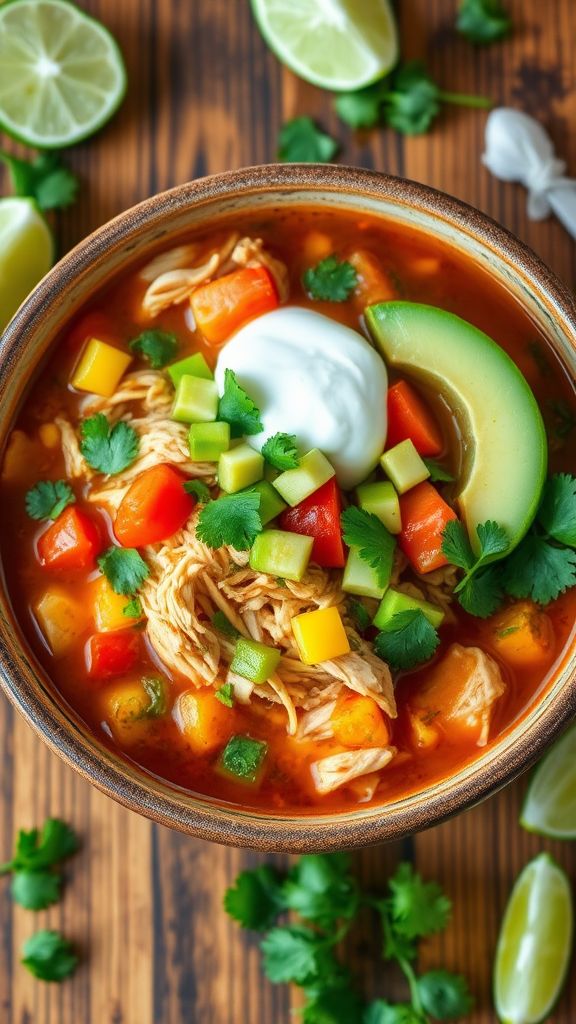 Cilantro Lime Chicken Keto Taco Soup