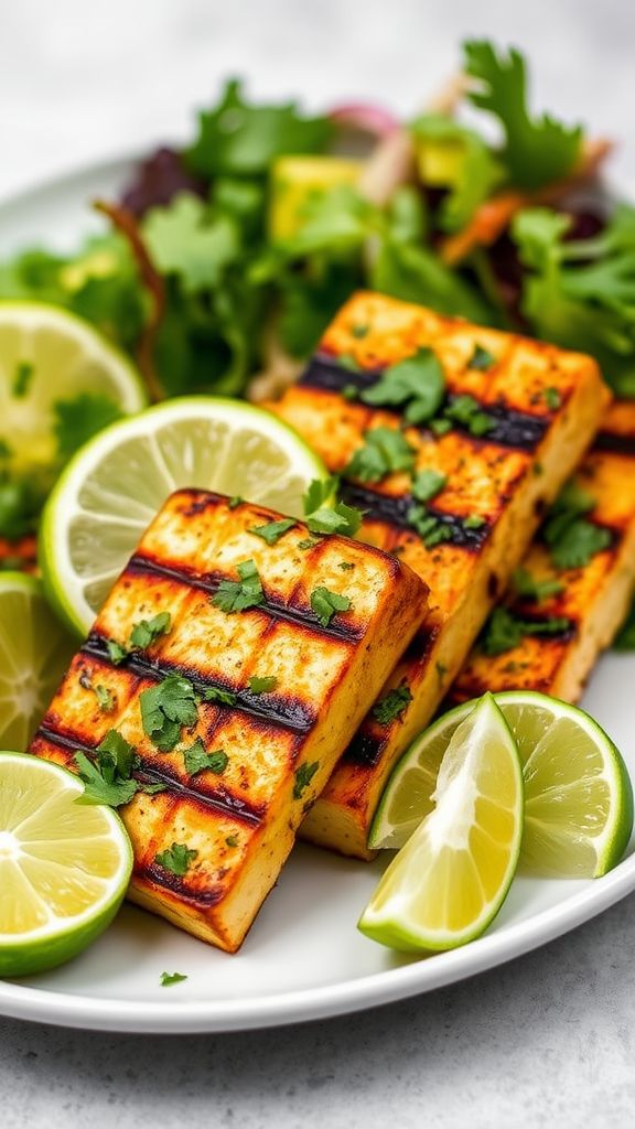 Cilantro Lime Grilled Tofu  