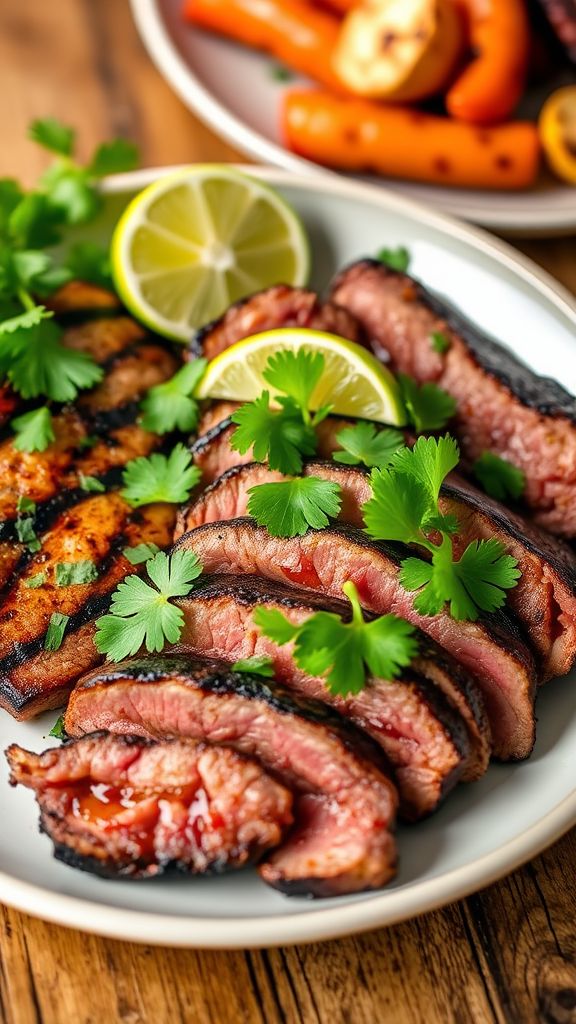 Cilantro Lime Keto Grilled Flank Steak  