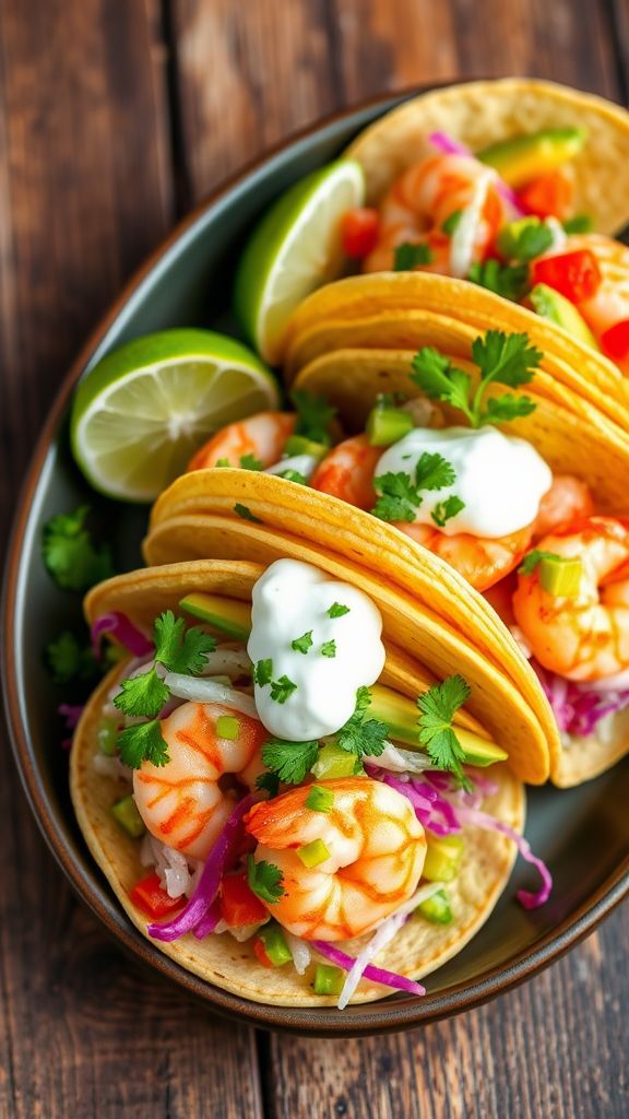 Cilantro-Lime Shrimp Tacos  