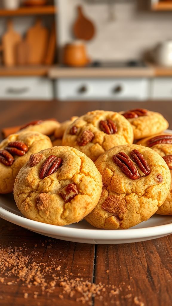 Cinnamon Pecan Cookies  