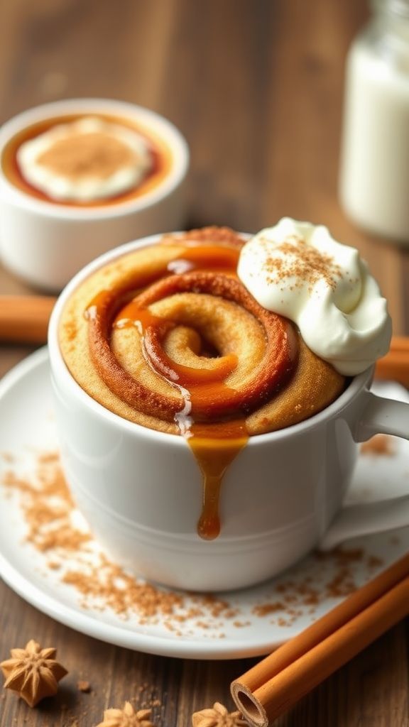 Cinnamon Roll Protein Mug Cake