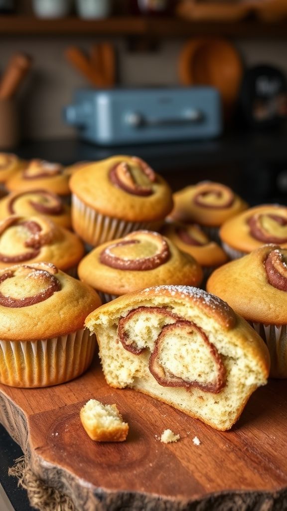 Cinnamon Swirl Keto Muffins