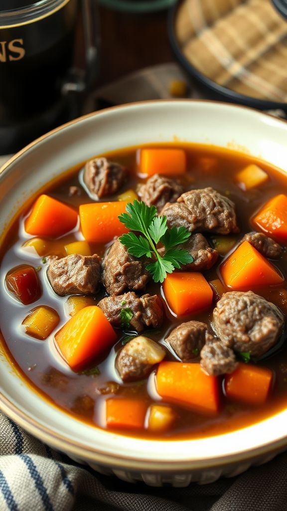 Classic Irish Beef and Guinness Stew  