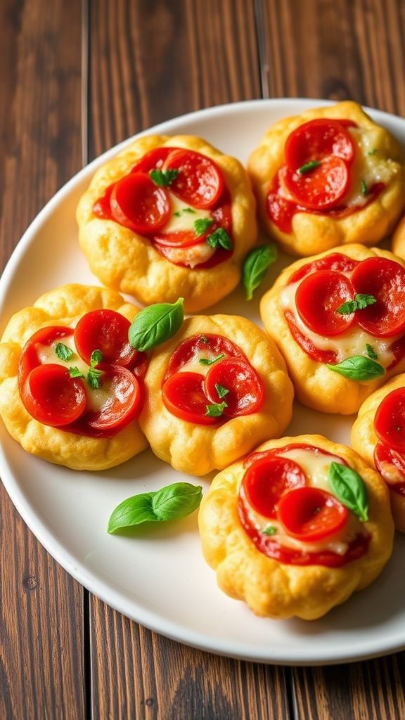 Cloud Bread Mini Pizzas