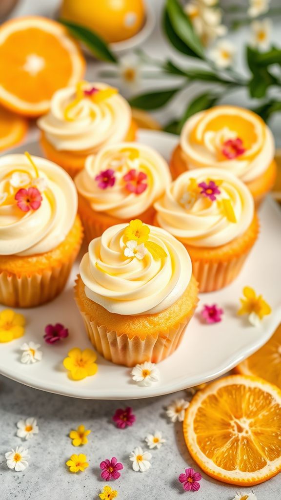 Clover Blossom Citrus Cupcakes  