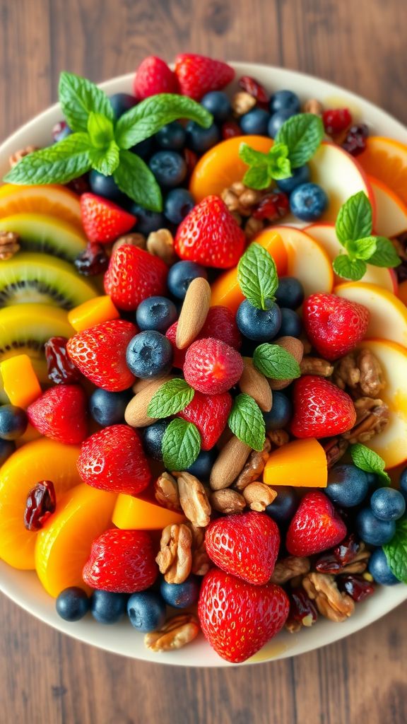 Clover-Inspired Fruit and Nut Platter