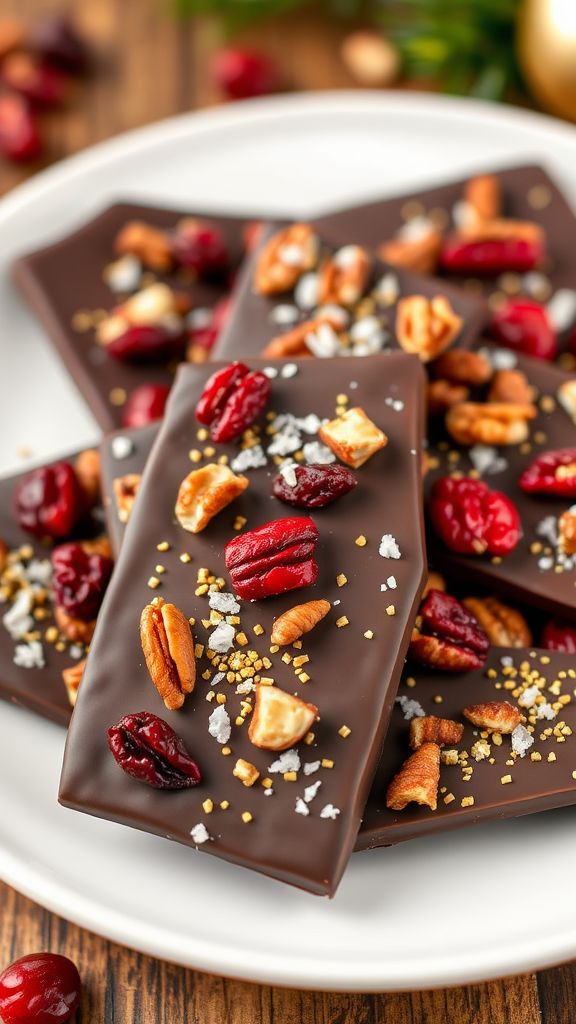 Clovers and Gold Chocolate Bark  